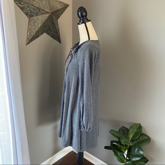 Altar'd State Long Sleeve Dress Gray Sz Small - Picture 4 of 11